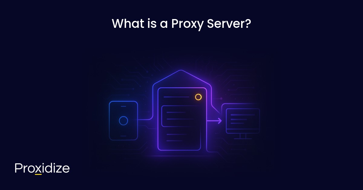 A diagram of a server connecting to a computer under the title 