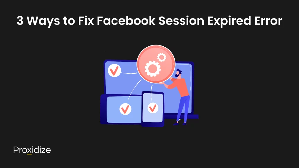 Image of a person standing in front of a large computer and next to two large tablets. Text above the image reads