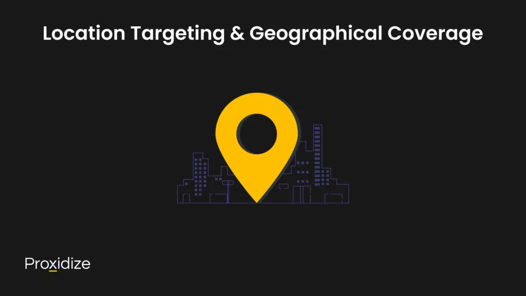 A location marker behind a drawing of a skyline under the title