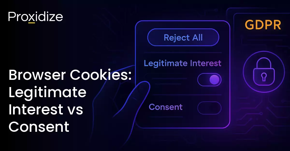 Image showing a screen with Legitimate Interest checked and Consent unchecked. Text to the left reads 