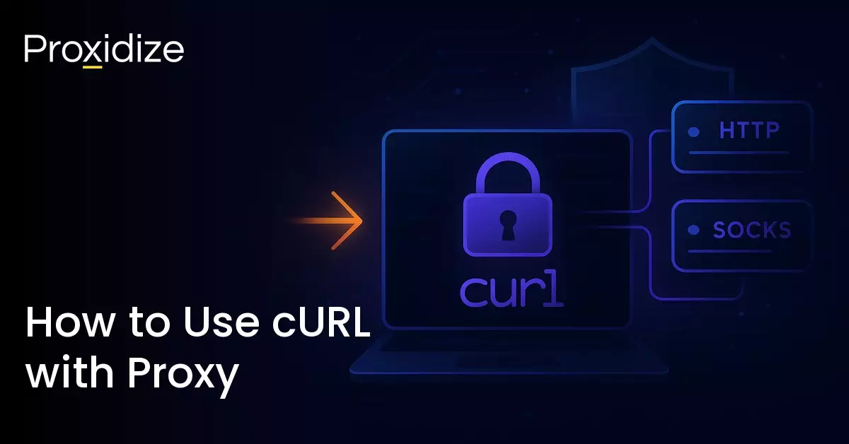 A drawing of a laptop connected to an HTTP and SOCKS server next to the title 