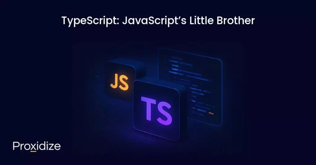 The TypeScript and JavaScript logos under the title 