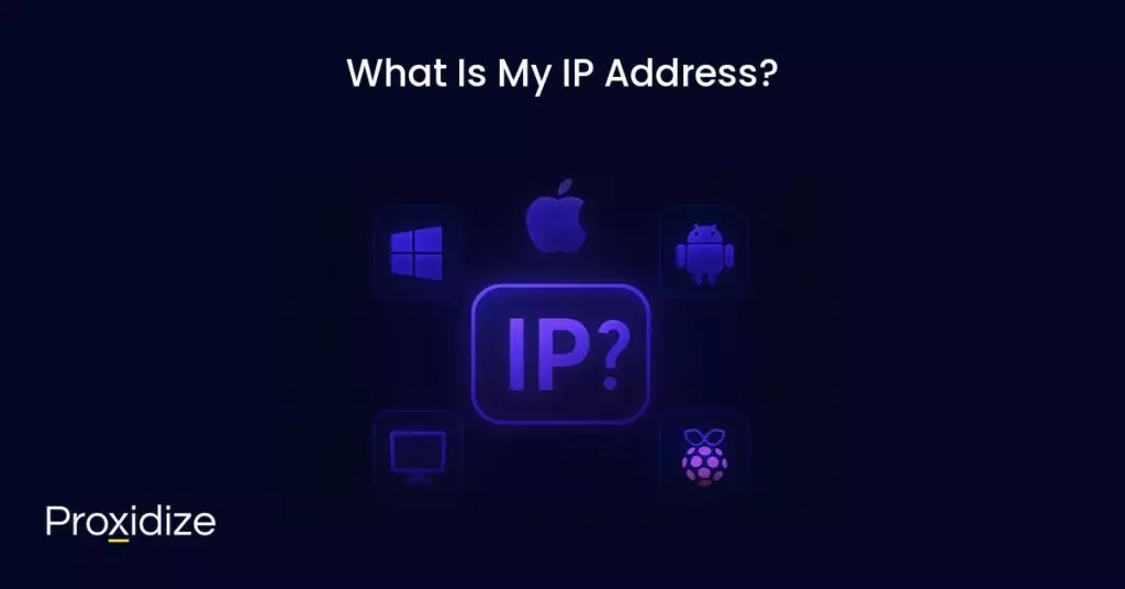 Image of a box reading IP surrounded by logos for windows, apple, android, and raspberry pi. Text above reads 