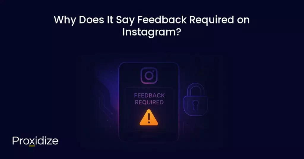 A drawing of a phone with the instagram logo and a warning under the title 